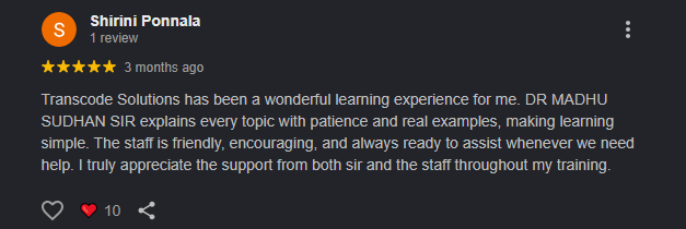 Review by Shirini Ponnala